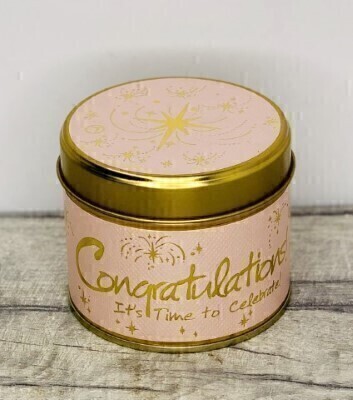 Congratulations Scented Candle By Lily Flame